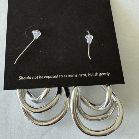 E&L Israel Sterling Silver Electroform Jungle Earrings 3” long - Picture 13 of 13